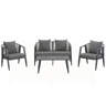 View of Latitude Run® Durable and Comfortable Outdoor Seating Set for Various ...